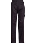 Men's Heavy Cotton Drill Cargo Pants WP03 Work Wear Australian Industrial Wear 77R Black 