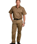 Men's Heavy Cotton Pre-shrunk Drill Pants Long Leg  WP13 Work Wear Australian Industrial Wear   