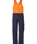 Men's Overall Regular Size SW201 Work Wear Australian Industrial Wear 77R Orange/Navy 
