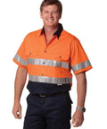 Short Sleeve Safety Shirt SW59 Work Wear Australian Industrial Wear   