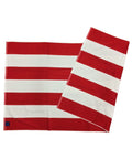 Striped Beach Towel TW07 Work Wear Australian Industrial Wear "162.5cm (L) 87.5cm (W)" Red/White 