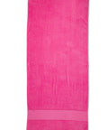 Terry Velour Beach Towel TW04A Work Wear Australian Industrial Wear 75cm x 150cm Hot pink 