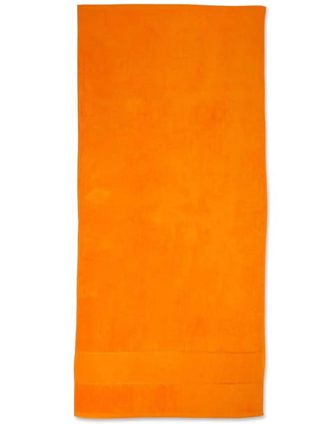 Terry Velour Beach Towel TW04A Work Wear Australian Industrial Wear 75cm x 150cm Orange 