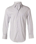 BENCHMARK Men's Ticking Stripe Long Sleeve Shirt M7200L Corporate Wear Benchmark White/Blue 38 