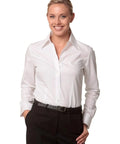 BENCHMARK Women's Cotton/Poly Stretch Long Sleeve Shirt M8020L Corporate Wear Benchmark   
