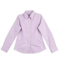 BENCHMARK Women's CVC Oxford Long Sleeve Shirt M8040 Corporate Wear Benchmark Lilac 6 