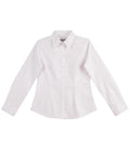BENCHMARK Women's CVC Oxford Long Sleeve Shirt M8040 Corporate Wear Benchmark White 6 