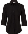 BENCHMARK Women's Nano ™ Tech 3/4 Sleeve Shirt M8003 Corporate Wear Benchmark Black 6 