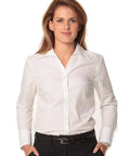 BENCHMARK Women's Nano ™ Tech Long Sleeve Shirt M8002 Corporate Wear Benchmark White 6 