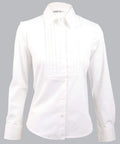 BENCHMARK Women's Stretch Tuck Front Long Sleeve Shirt M819 Corporate Wear Benchmark White 6 