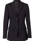 BENCHMARK Women's Wool Blend Stretch Mid Length Jacket M9200 Corporate Wear Benchmark Navy 6 