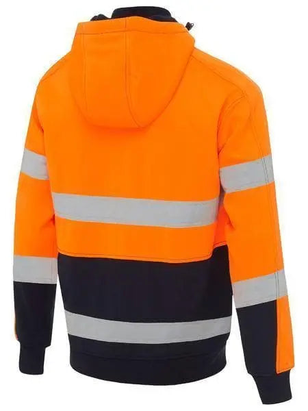 Bisley Workwear Work Wear Bisley TAPED HI VIS FLEECE HOODIE WITH SHERPA  BK6988T