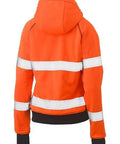 Bisley Workwear Work Wear Bisley WOMENS TAPED HI VIS FLEECE HOODIE BKL6819T