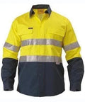 Bisley Workwear Work Wear BISLEY WORKWEAR 3M TAPED HI VIS DRILL SHIRT LONG SLEEVE BT6456
