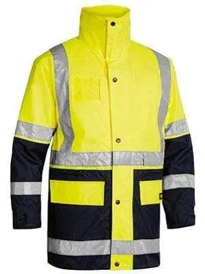 Bisley Workwear Taped Hi Vis 5 In 1 Rain Jacket BK6975 Metro Workwear.