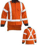 Bisley Workwear Work Wear ORANGE (BVEO) / S BISLEY WORKWEAR tencate tecasafe plus 700 X taped hi vis TTMC-W FR vented shirt  BS8349XT