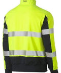 Bisley Workwear Worl Wear Bisley TAPED HI VIS STRETCHY FLEECE ZIP PULLOVER BK6817T