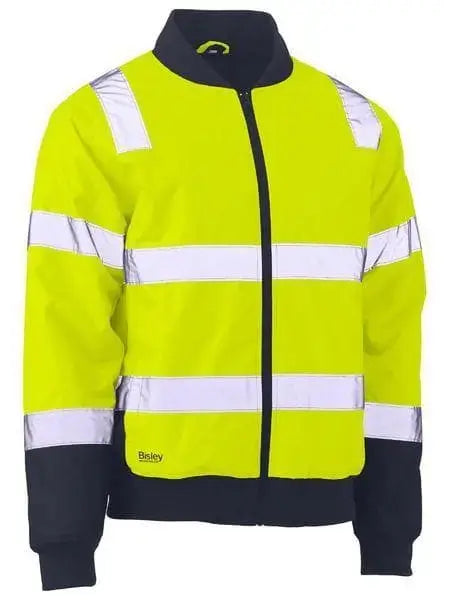 Bisley Taped Two Tone Hi Vis Bomber Jacket BJ6730T Metro Workwear.