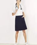 Biz Care Womens Comfort Waist Cargo Doctor Nurse Skirt CL956LS - Simply Scrubs Australia