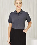 Biz Care Womens Easy Stretch Short Sleeve Shirt CS947LS - Simply Scrubs Australia