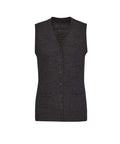 Biz Care Womens Button Front Knit Vest CK961LV - Simply Scrubs Australia
