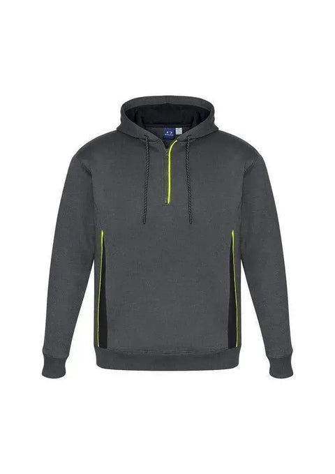 Biz Collection Active Wear Grey/Black/Fluoro Yellow / XS Biz Collection Adult’s Renegade Hoodie SW710M