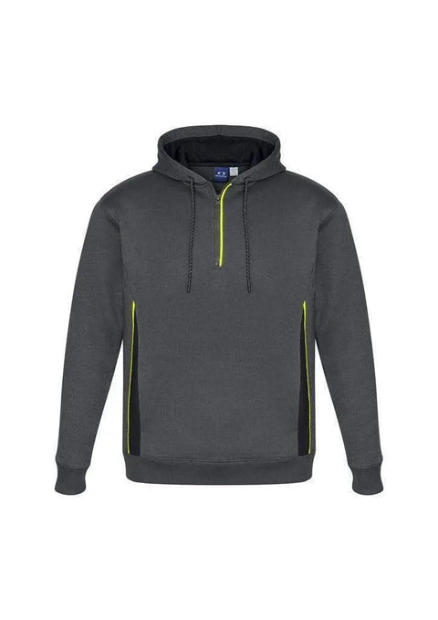 Biz Collection Active Wear Grey/Black/Fluoro Yellow / XS Biz Collection Adult’s Renegade Hoodie SW710M