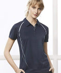 Biz Collection Cyber Ladies Polo P604LS Casual Wear Biz Collection   