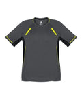 Biz Collection Casual Wear Grey/Black/Fluoro Yellow / 4 Biz Collection Kid’s Renegade Tee T701KS