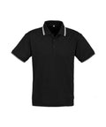 Biz Collection Casual Wear Black/White/White / S Biz Collection Men’s Cambridge Polo P227MS