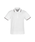 Biz Collection Casual Wear White/Black/Red / S Biz Collection Men’s Cambridge Polo P227MS