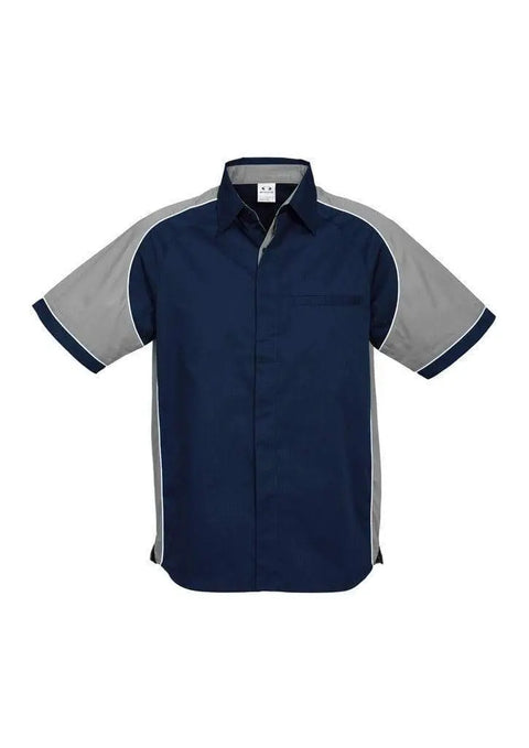 Biz Collection Casual Wear Navy/Grey/White / S Biz Collection Men’s Nitro Shirt S10112