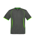 Biz Collection Casual Wear Grey/Fluro Lime / S Biz Collection Men’s Razor Tee T406MS