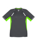 Biz Collection Casual Wear Grey/Fluoro Lime/Silver / S Biz Collection Men’s Renegade Tee T701MS