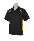 Biz Collection Casual Wear Black/Gold / S Biz Collection Men’s Splice Polo P7700