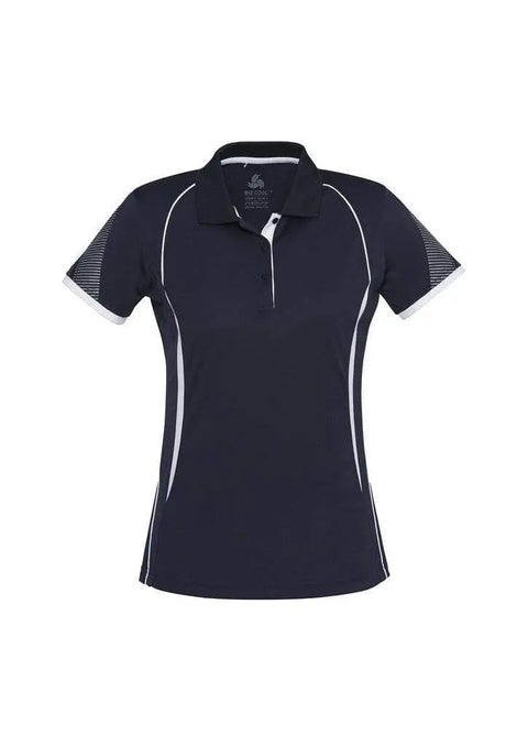 Biz Collection Casual Wear 8 / Navy/White Biz Collection Razor Ladies Polo P405LS