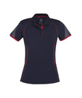 Biz Collection Casual Wear 8 / Navy/Red Biz Collection Razor Ladies Polo P405LS