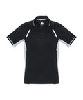Biz Collection Casual Wear Black/White/Silver / 4 Biz Collection Renegade Kids Polo P700KS