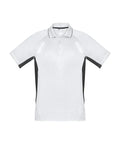 Biz Collection Casual Wear S / White/Black/Silver Biz Collection Renegade Mens Polo P700MS