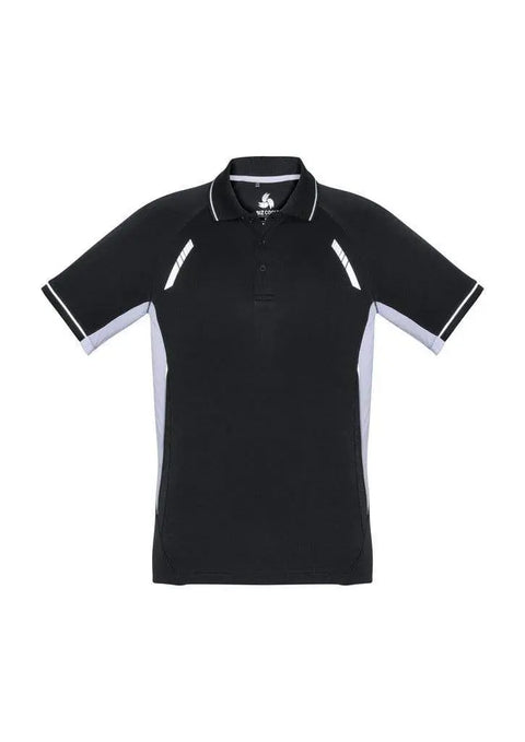 Biz Collection Casual Wear S / Black/White/Silver Biz Collection Renegade Mens Polo P700MS