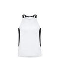 Biz Collection Casual Wear White/Black/Silver / XS Biz Collection Renegade Mens Singlet SG702M