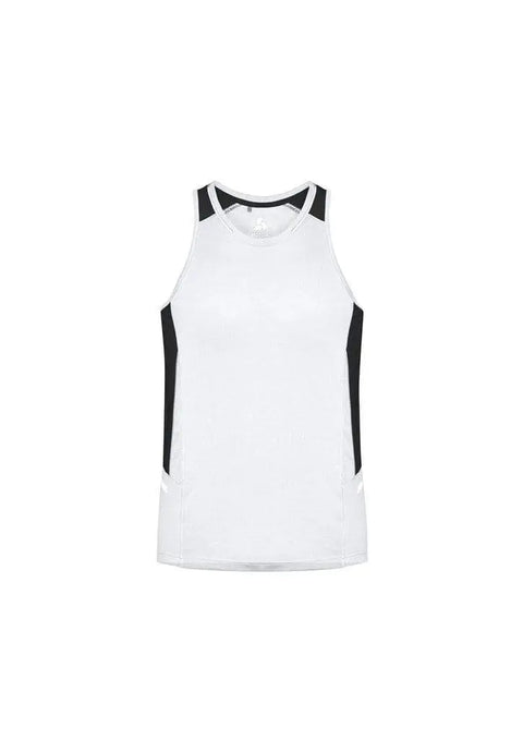 Biz Collection Casual Wear White/Black/Silver / XS Biz Collection Renegade Mens Singlet SG702M