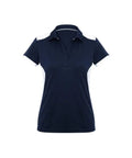 Biz Collection Casual Wear 6 / Navy/White Biz Collection Rival Ladies Polo P705LS