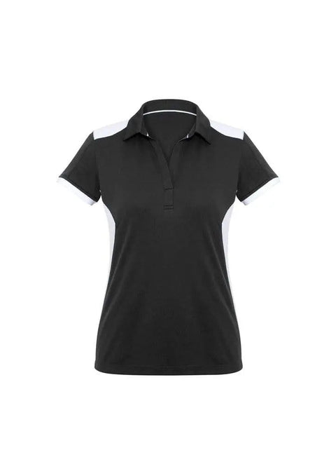 Biz Collection Casual Wear 6 / Black/White Biz Collection Rival Ladies Polo P705LS