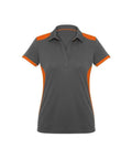 Biz Collection Casual Wear 6 / Grey/Fluoro Lime Biz Collection Rival Ladies Polo P705LS