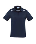 Biz Collection Sonar Ladies Polo P901LS Casual Wear Biz Collection 6 Navy/White 