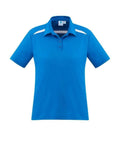 Biz Collection Sonar Ladies Polo P901LS Casual Wear Biz Collection 6 Royal/White 