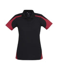 Biz Collection Casual Wear 8 / Black/Red Biz Collection Talon Ladies Polo P401LS