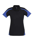 Biz Collection Casual Wear 8 / Black/Royal Biz Collection Talon Ladies Polo P401LS