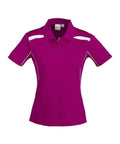 Biz Collection Casual Wear 8 / Magenta/White Biz Collection United Ladies Polo P244LS